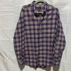 Jos A Bank Traveler Collection Plaid Buttondown EUC